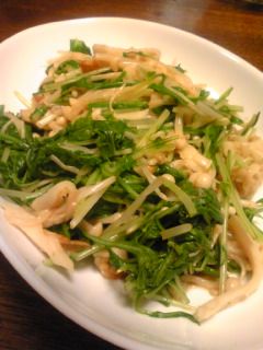 水菜とえのきの簡単おひたし-レシピのメイン写真