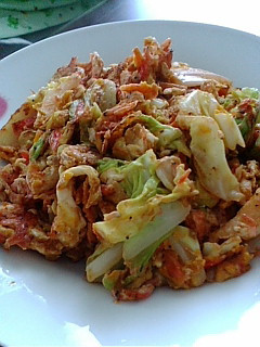 ご飯のお供に♡干しエビとキャベツの炒め物-レシピのメイン写真