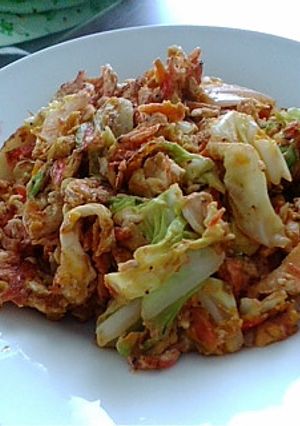 ご飯のお供に♡干しエビとキャベツの炒め物-レシピのメイン写真