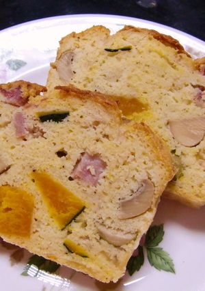きのこオリーブ南瓜おからのケークサレ-レシピのメイン写真