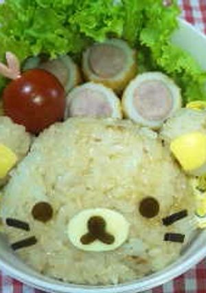 ♬リラックマにゃん♬♫キャラ弁(≖益≖)-レシピのメイン写真