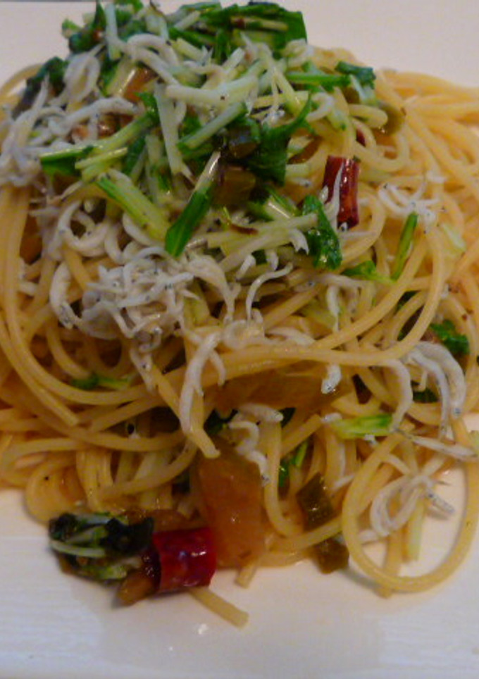しらすと水菜の和風パスタ-レシピのメイン写真