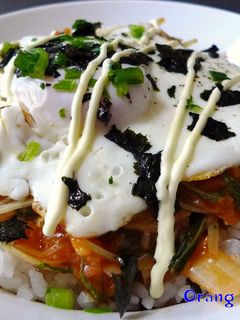 体ポカ②スタミナ目玉キムチ丼-レシピのメイン写真