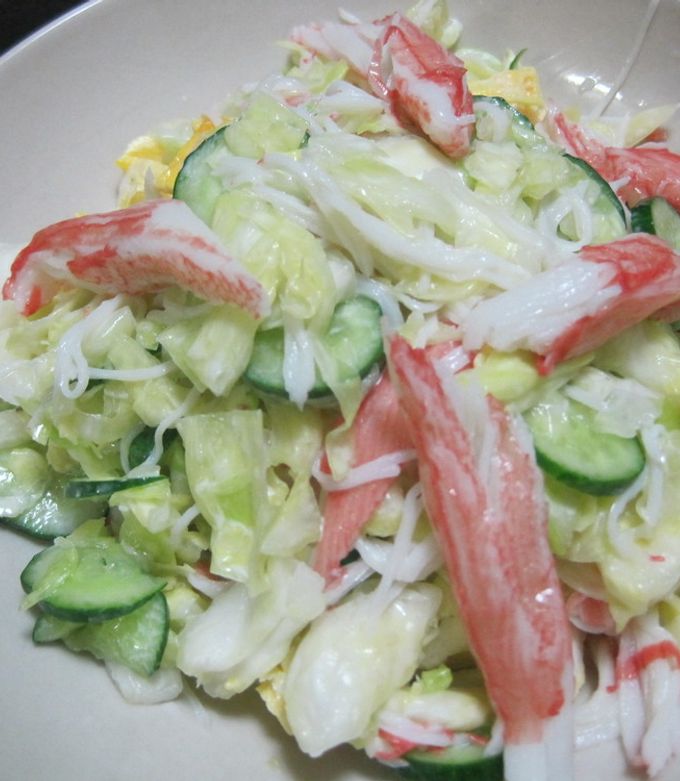 カニカマで蟹サラダ♪ by mimi** 【クックパッド】 簡単おいしい