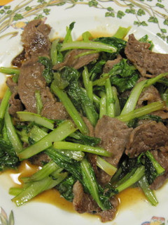 牛肉と青菜の炒め-レシピのメイン写真