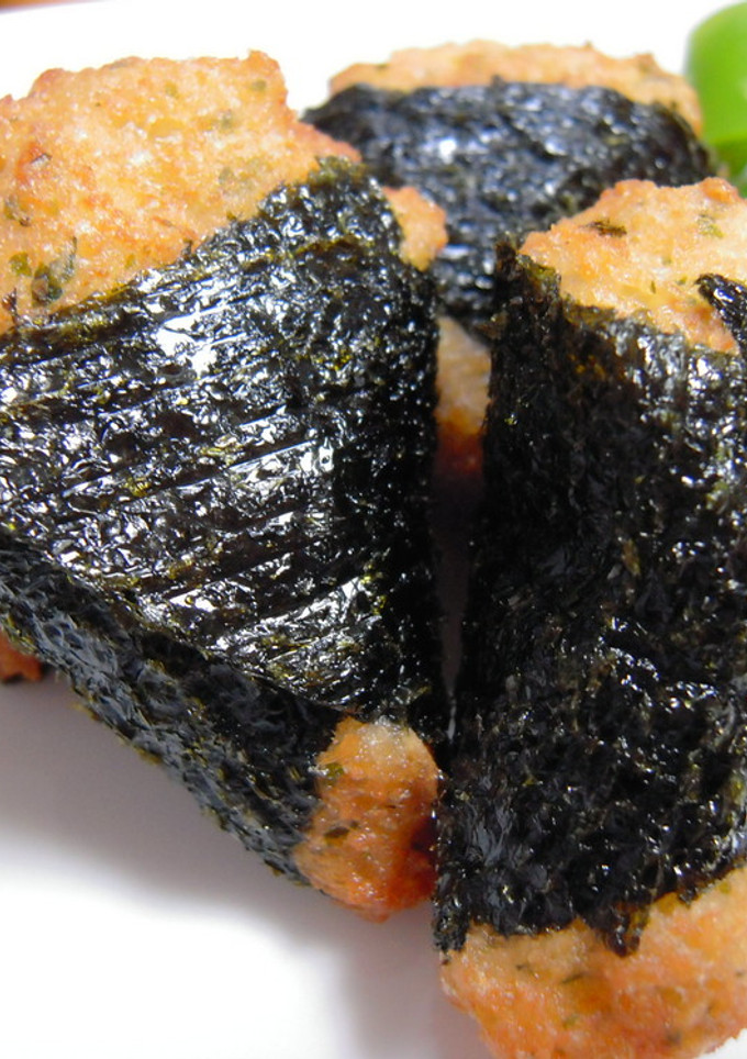 ♪やまと芋とおからの磯部揚げ♪-レシピのメイン写真