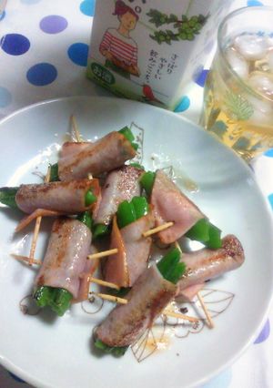 スナップえんどうのハム巻き♪-レシピのメイン写真
