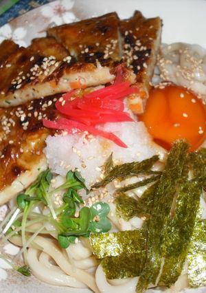 ☆簡単♪おやきのせ玉うどん♪-レシピのメイン写真