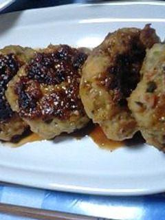 野菜たっぷり鶏つくねの照り焼き-レシピのメイン写真