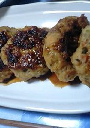 野菜たっぷり鶏つくねの照り焼き-レシピのメイン写真