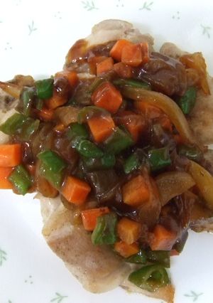 カラフルデミの鶏肉ソテー-レシピのメイン写真
