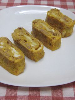 お弁当にも★ツナ&チーズの卵焼き-レシピのメイン写真
