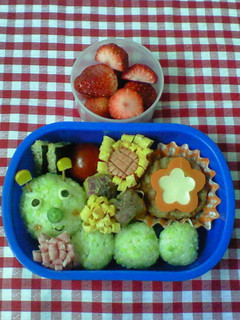 キャラ弁♪いもむしくん弁当-レシピのメイン写真