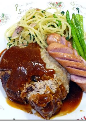 ふんわりやわらか♪ポークハンバーグ♪-レシピのメイン写真