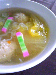 鶏団子のスープ-レシピのメイン写真