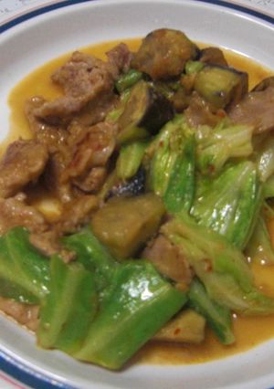ナスと豚肉の味噌炒め-レシピのメイン写真
