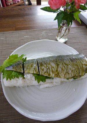 超簡単！道具不要！手作りさばの押し寿司-レシピのメイン写真