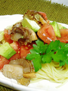トマトとアボカドのひんやりパスタ-レシピのメイン写真