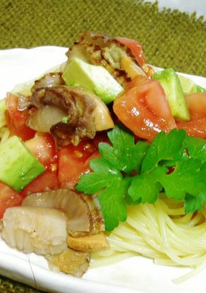 トマトとアボカドのひんやりパスタ-レシピのメイン写真