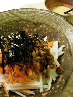 大根と納豆の味噌マヨソースサラダ!!-レシピのメイン写真