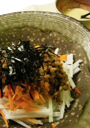 大根と納豆の味噌マヨソースサラダ!!-レシピのメイン写真