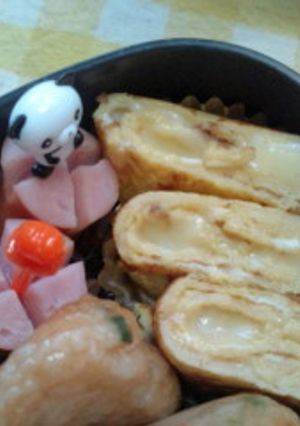 お弁当★めんつゆチーズ卵焼き-レシピのメイン写真