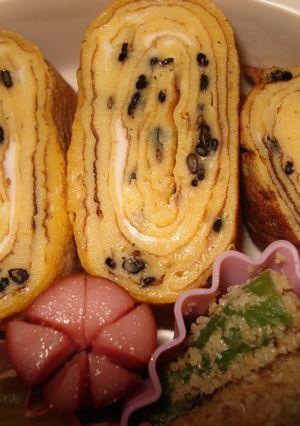ゴマ入り卵焼き-レシピのメイン写真