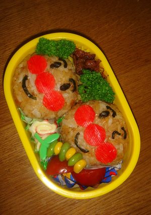 キャラ弁☆バターお醤油ご飯でアンパンマン-レシピのメイン写真