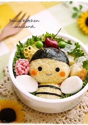 ぶんぶん♪みつばちちゃん＊キャラ弁-レシピのメイン写真