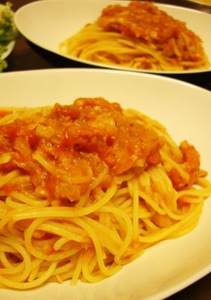 フレッシュトマトとツナのパスタ-レシピのメイン写真