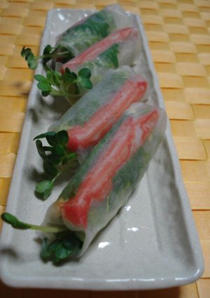 お手軽味付き生春巻き♪-レシピのメイン写真