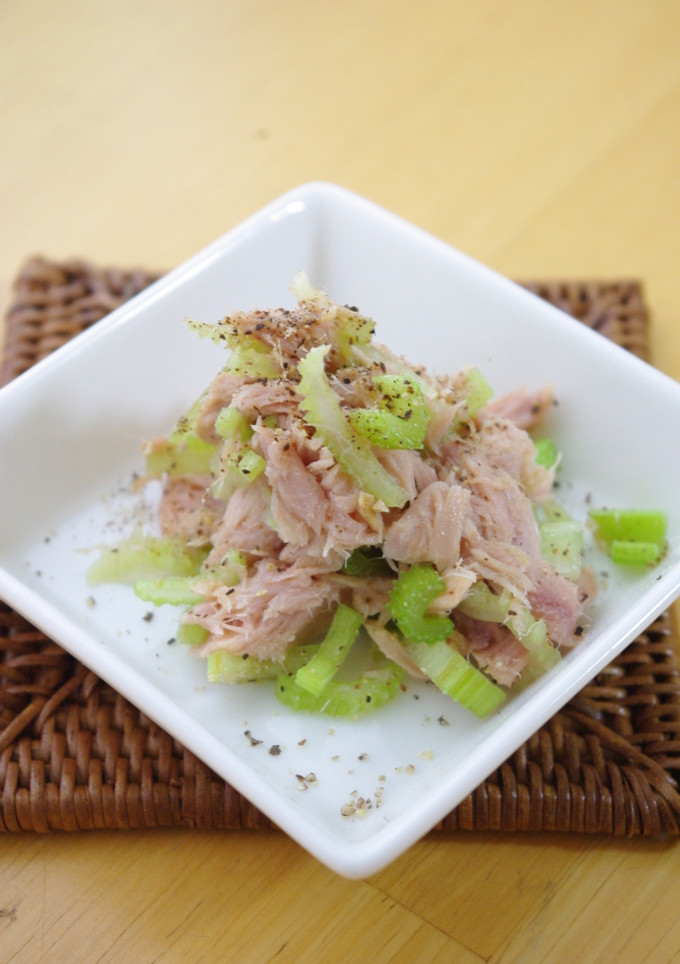 即席５分！セロリとツナの和え物-レシピのメイン写真