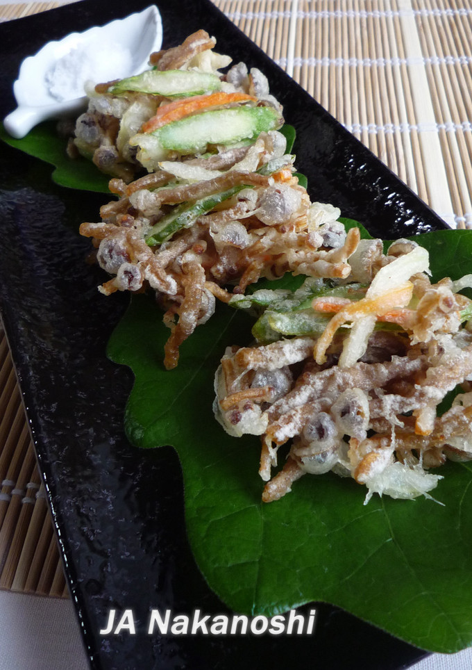 “柿の木茸”のサクサクかき揚げ-レシピのメイン写真