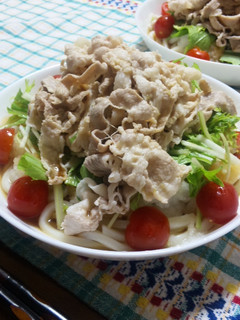 さっぱり!簡単!!豚しゃぶうどん♪-レシピのメイン写真