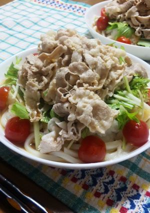 さっぱり！簡単！！豚しゃぶうどん♪-レシピのメイン写真