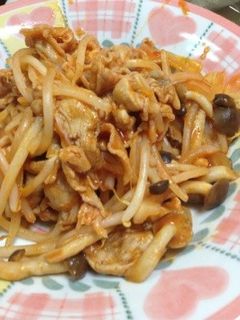 簡単☆豚肉ともやしのケチャップ炒め-レシピのメイン写真