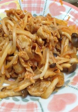 簡単☆豚肉ともやしのケチャップ炒め-レシピのメイン写真