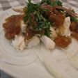 新玉ねぎと鶏肉の梅肉サラダ