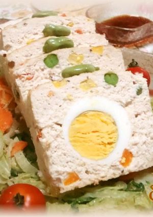 ノンオイル♪おからと豆腐の和風テリーヌ-レシピのメイン写真