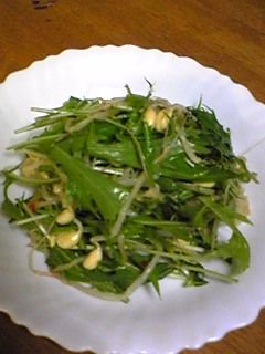 簡単!水菜ともやしキムチのサラダ-レシピのメイン写真