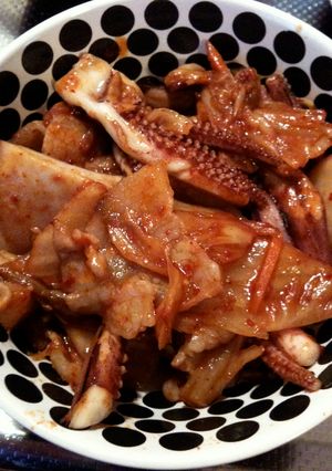 ご飯おかわりっっ♥ウマ〜いかげそキムチ-レシピのメイン写真