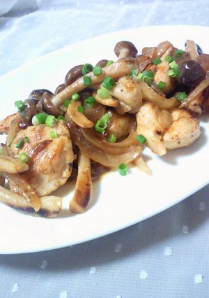 鶏としめじのマヨ炒め-レシピのメイン写真
