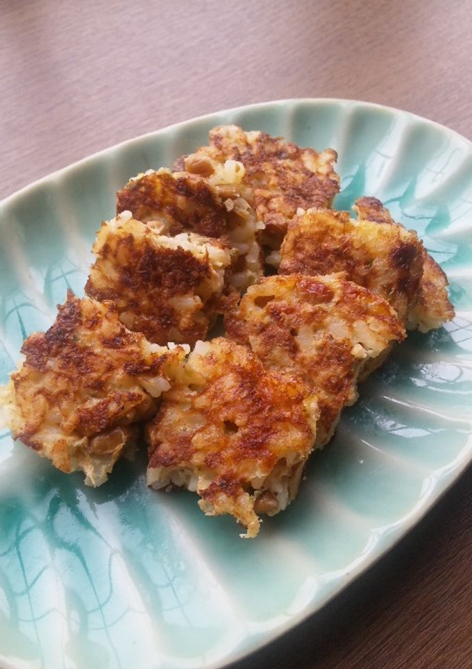 １歳半の娘の朝ごはん♪納豆おやき♪-レシピのメイン写真