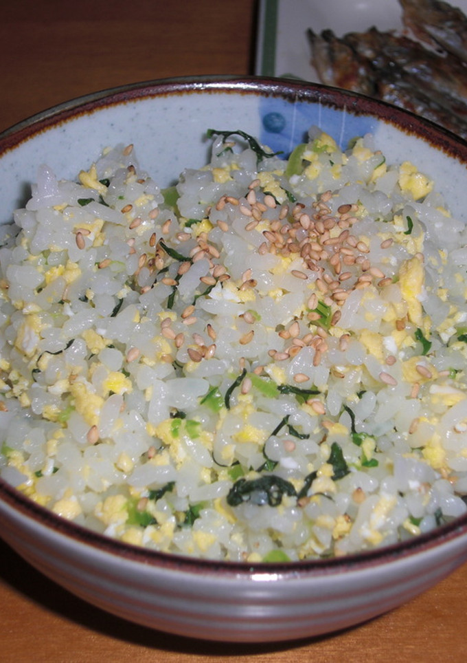 菜の花畑みたい♪いり卵と小松菜の菜飯-レシピのメイン写真