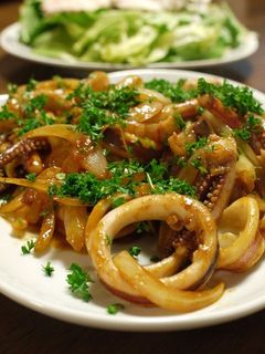 イカと新玉葱のカレーソテー-レシピのメイン写真