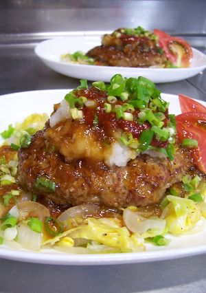 野菜たっぷり☆辛味噌ハンバーグ♪-レシピのメイン写真