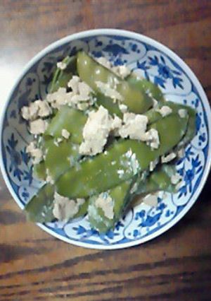 幅広キヌサヤの卵とじ-レシピのメイン写真