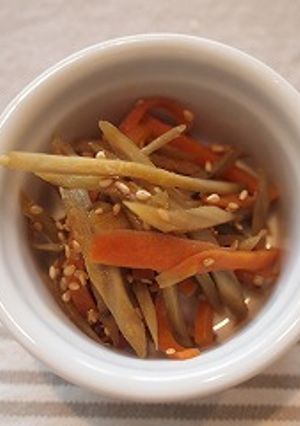やさしい甘さのきんぴらごぼう-レシピのメイン写真