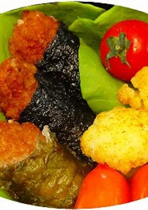 お弁当に★鶏ミンチの大葉巻き揚げ-レシピのメイン写真