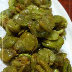 รูปของ *消化レシピ*　そら豆の素揚げ
